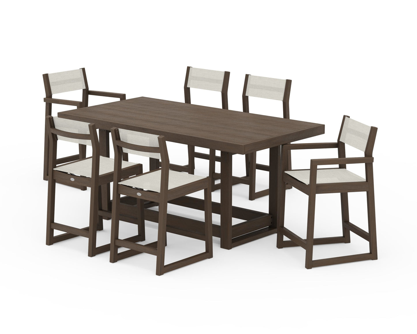 EDGE Sling 7-Piece Counter Table Set