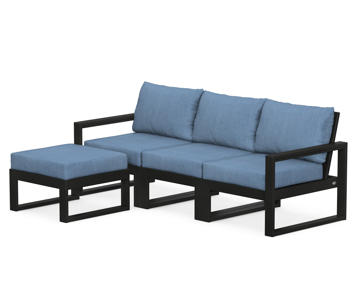EDGE 4-Piece Modular Deep Seating Set with Ottoman