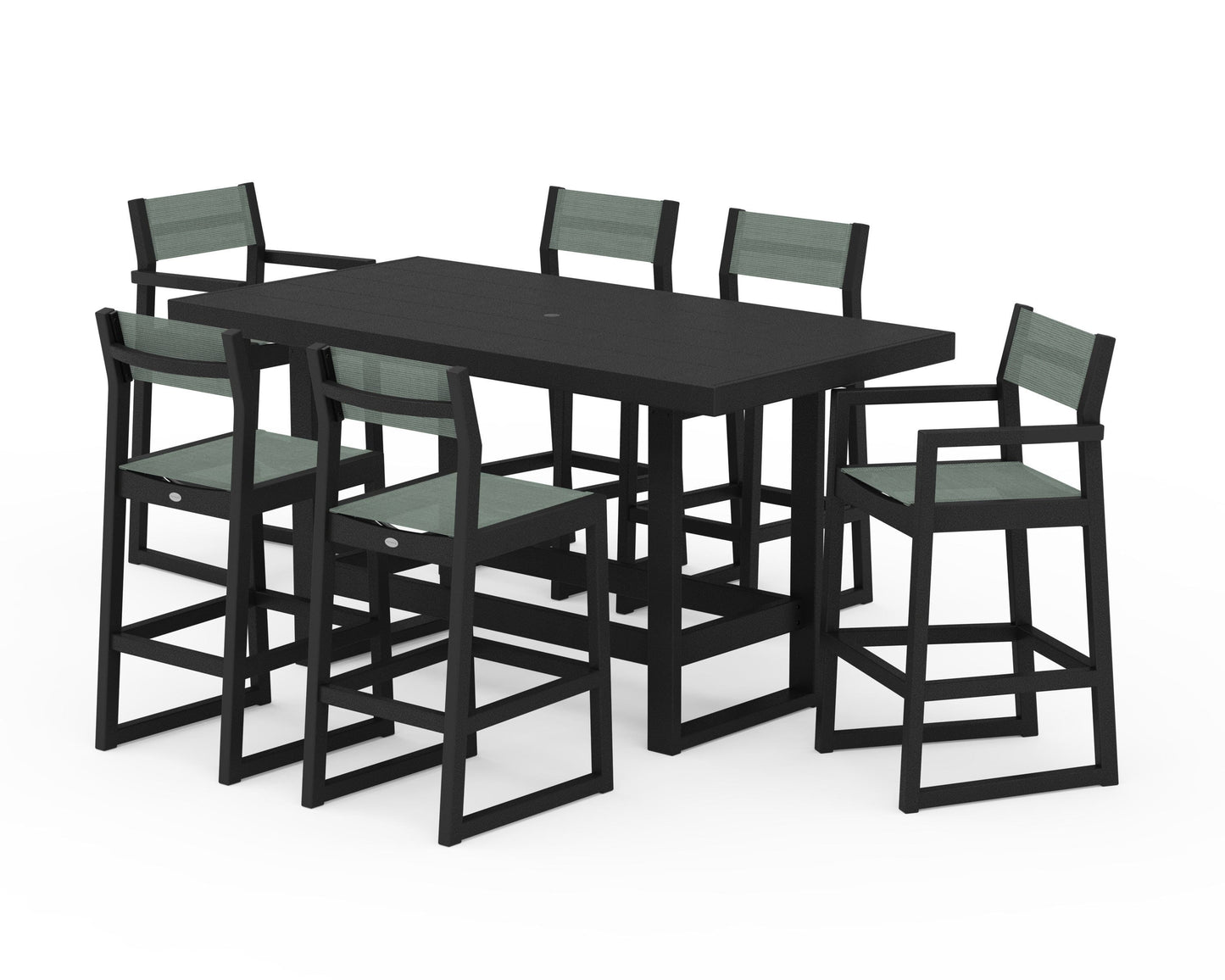 EDGE Sling 7-Piece Bar Table Set