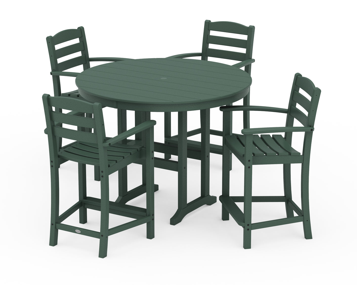 La Casa CafÃ© 5-Piece Round Farmhouse Counter Set