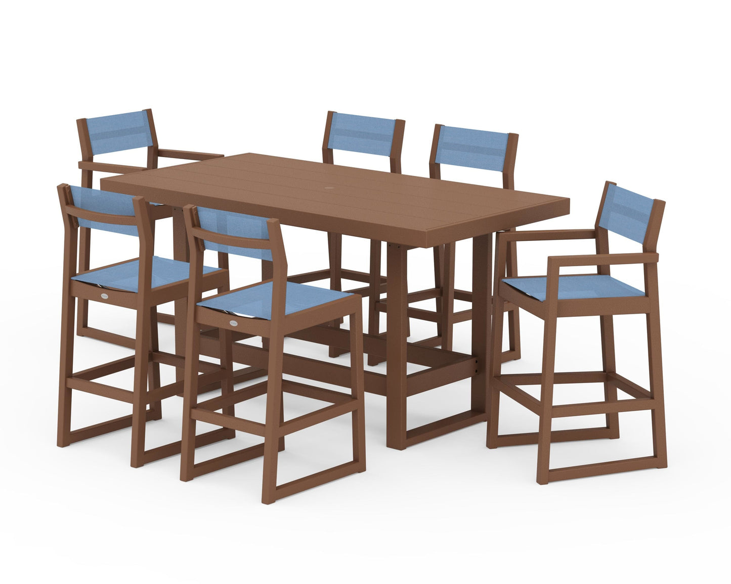 EDGE Sling 7-Piece Bar Table Set