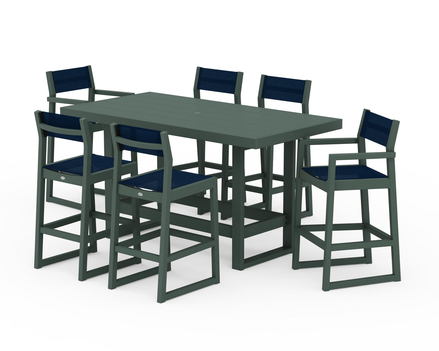 EDGE Sling 7-Piece Bar Table Set