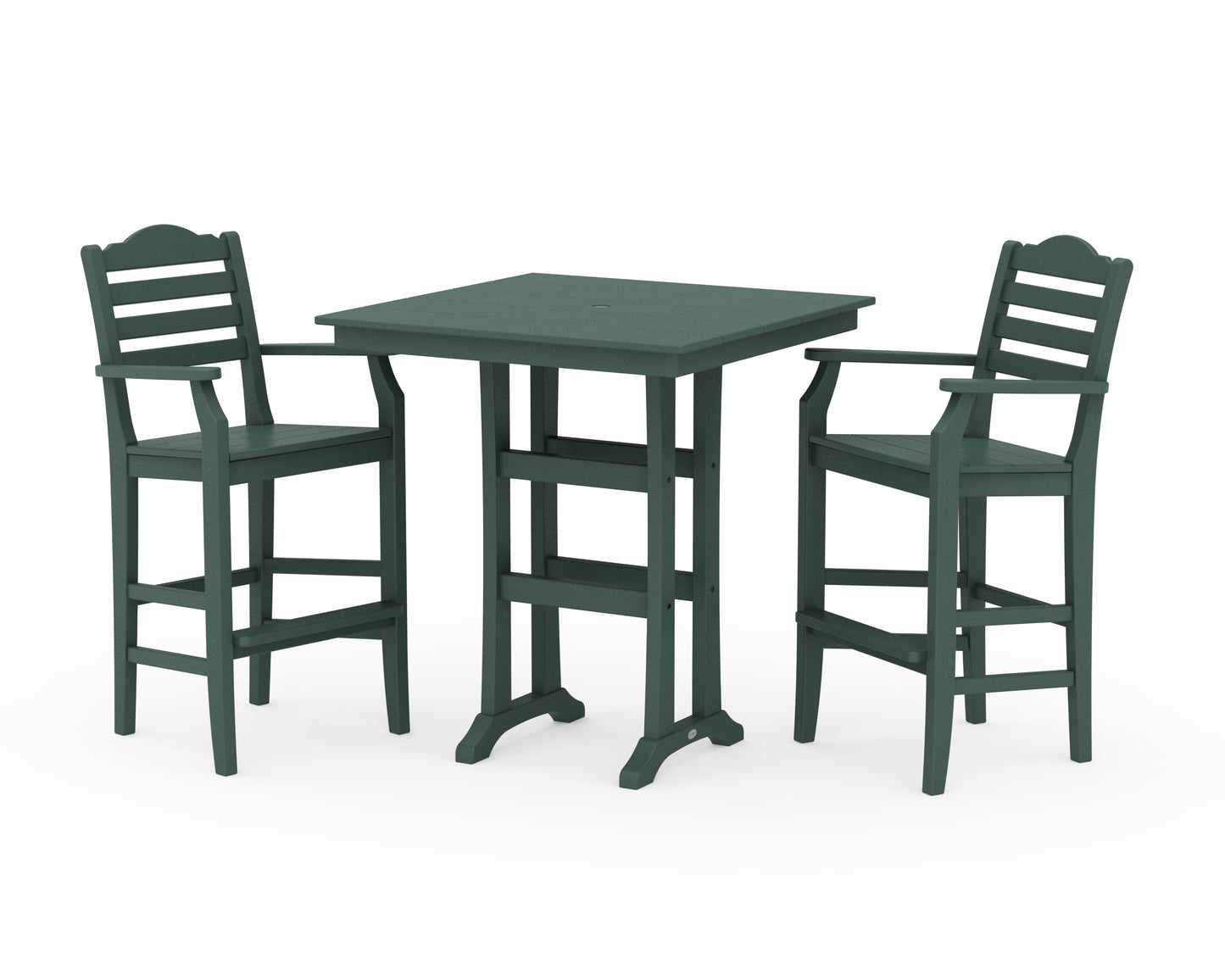 Savannah 3-Piece Farmhouse Bar Set with Trestle Legs