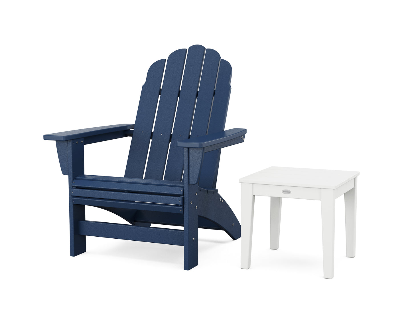 Vineyard Grand Adirondack Chair with Side Table