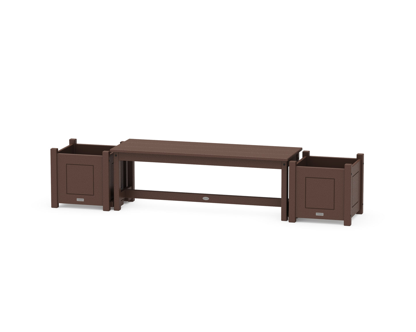 48" Country Living Straight Planter Bench Set