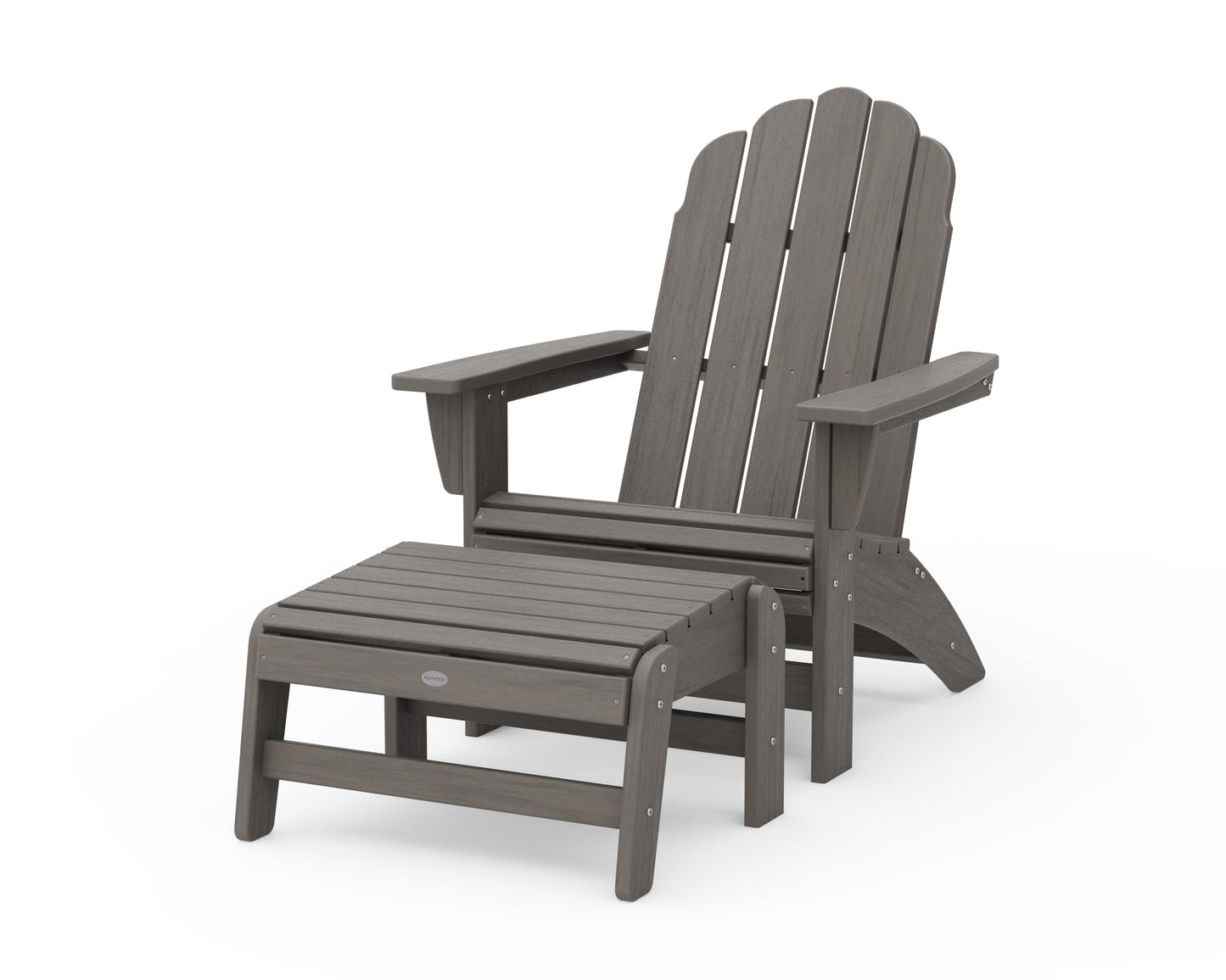 Vineyard Grand Adirondack Chair with Ottoman