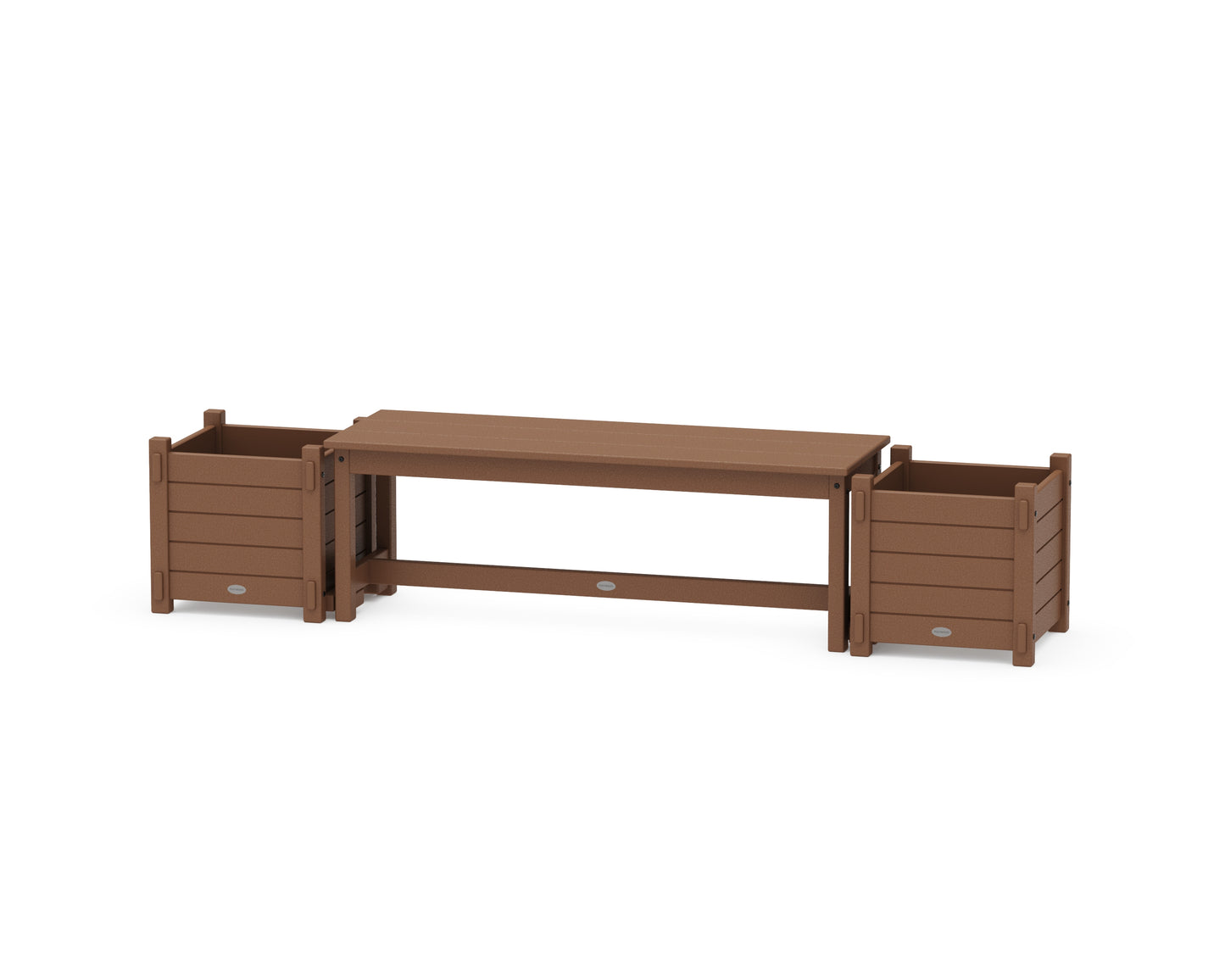 48" Nautical Straight Planter Bench Set