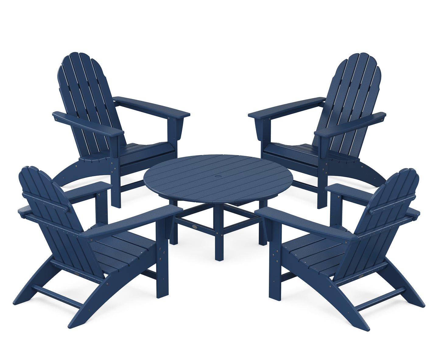 Vineyard 5-Piece Adirondack Chair Conversation Set