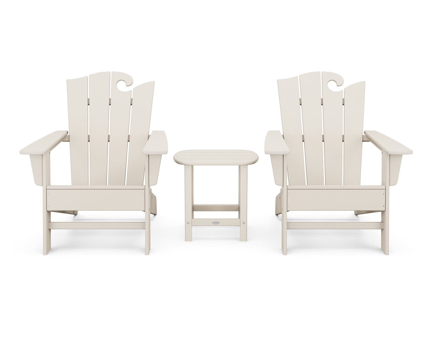 Wave 3-Piece Adirondack Set with The Ocean Chair