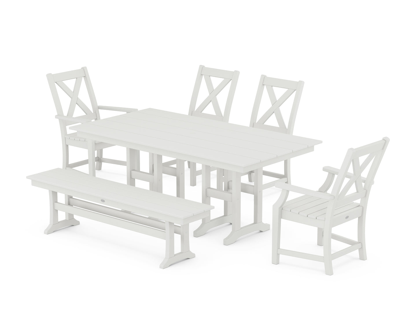 Braxton 6-Piece Farmhouse Dining Set