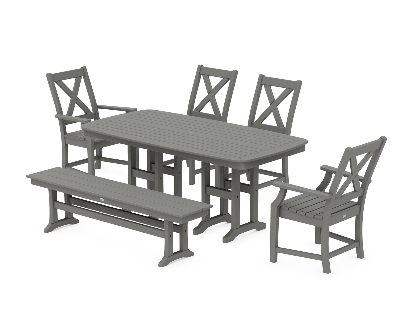 Braxton 6-Piece Dining Set with Bench