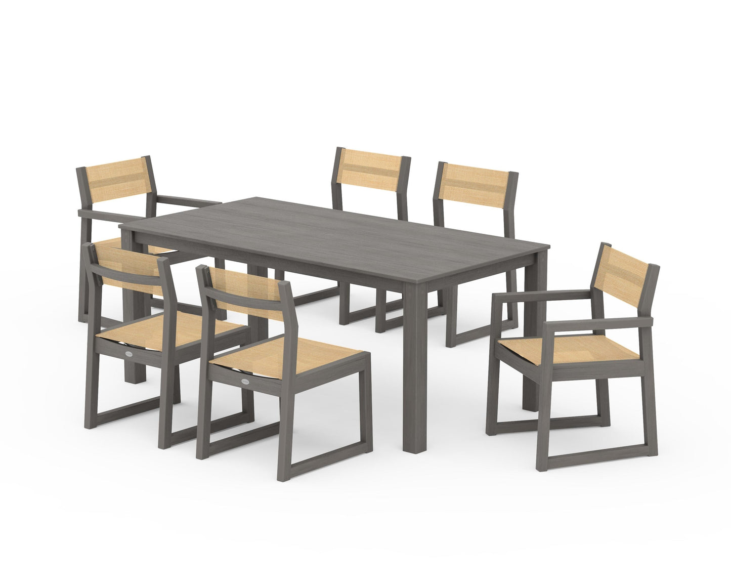 EDGE Sling 7-Piece Parsons Dining Set