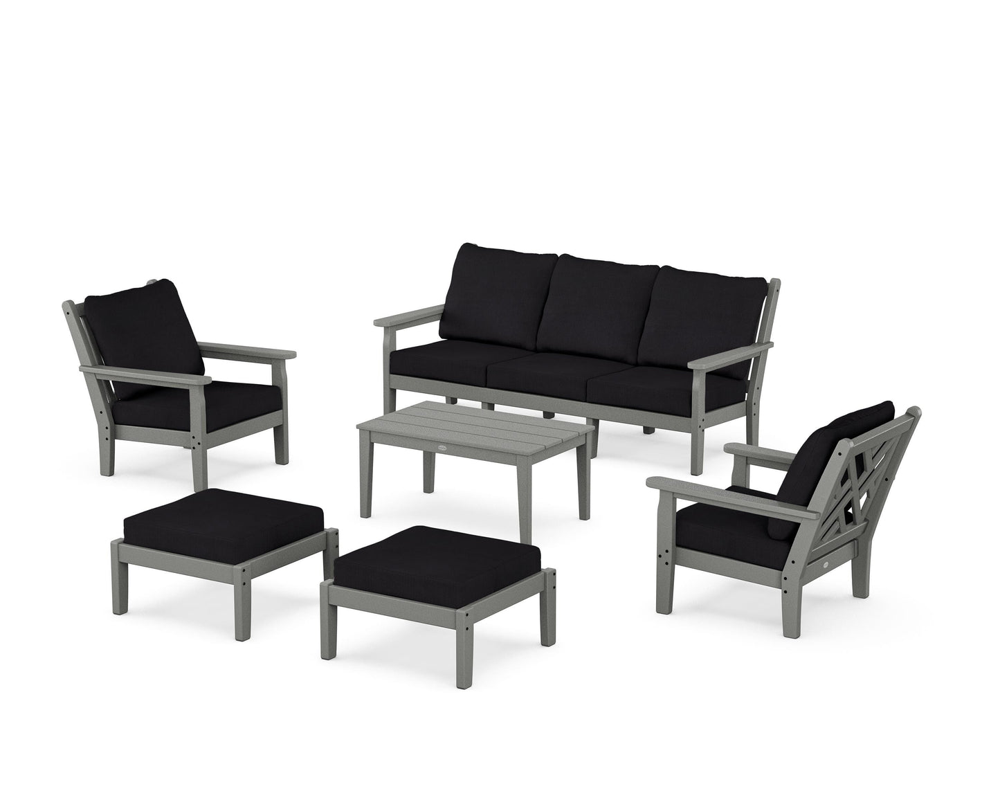 Chippendale 6-Piece Lounge Sofa Set