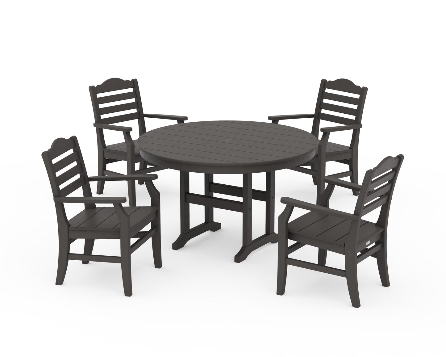 Savannah 5-Piece Round Farmhouse Dining Set