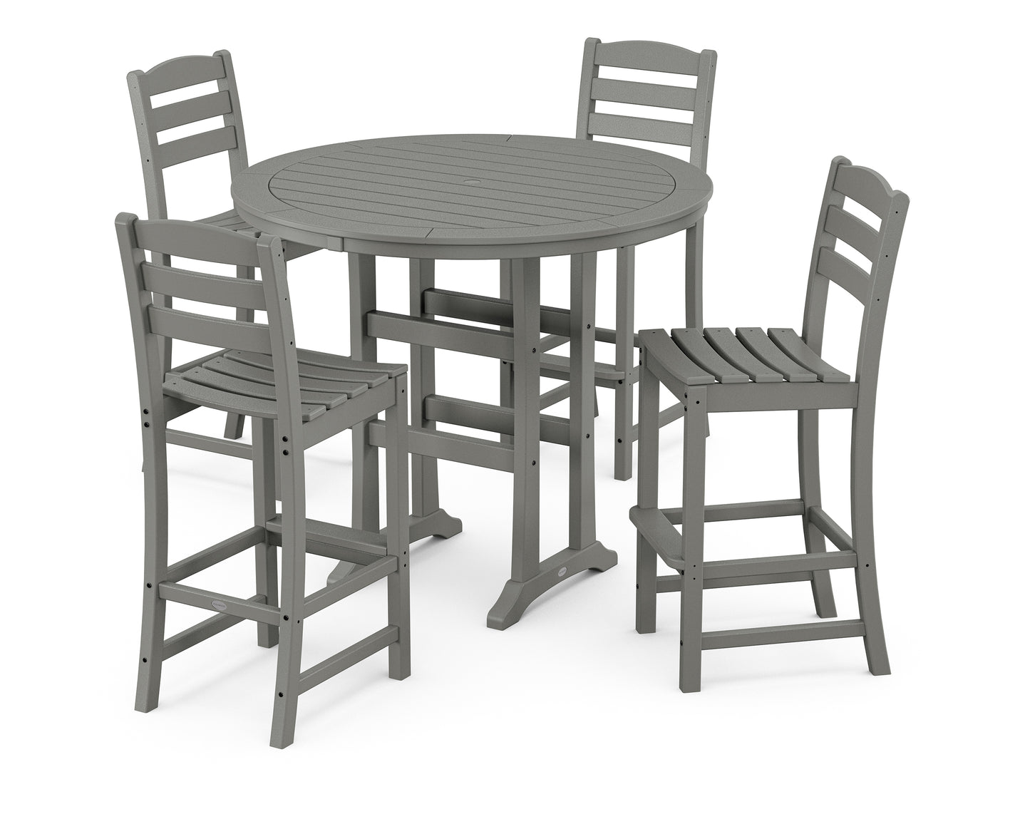 La Casa Caf‚ 5-Piece Side Chair Bar Dining Set