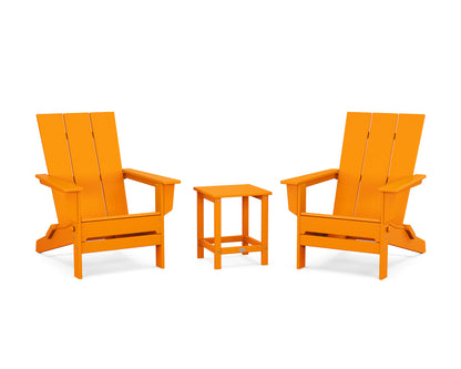 3-Piece Modern Studio Folding Adirondack Set