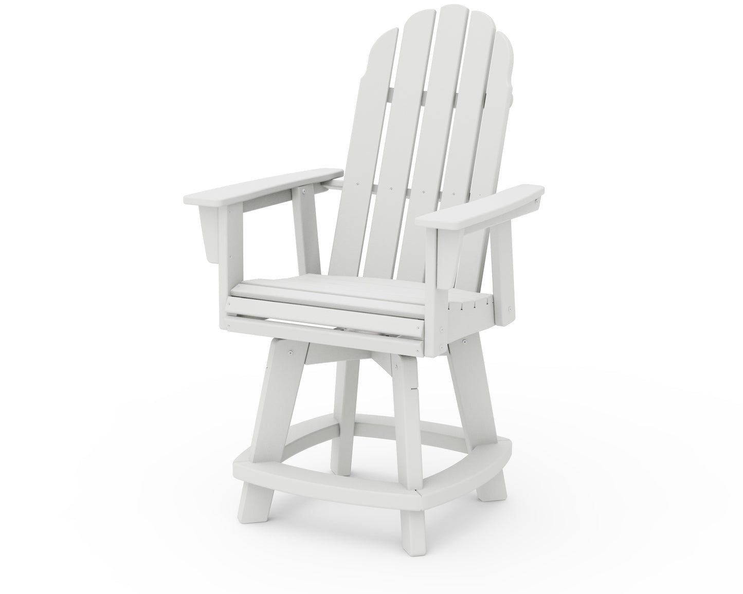 Vineyard Curveback Adirondack Swivel Counter Chair