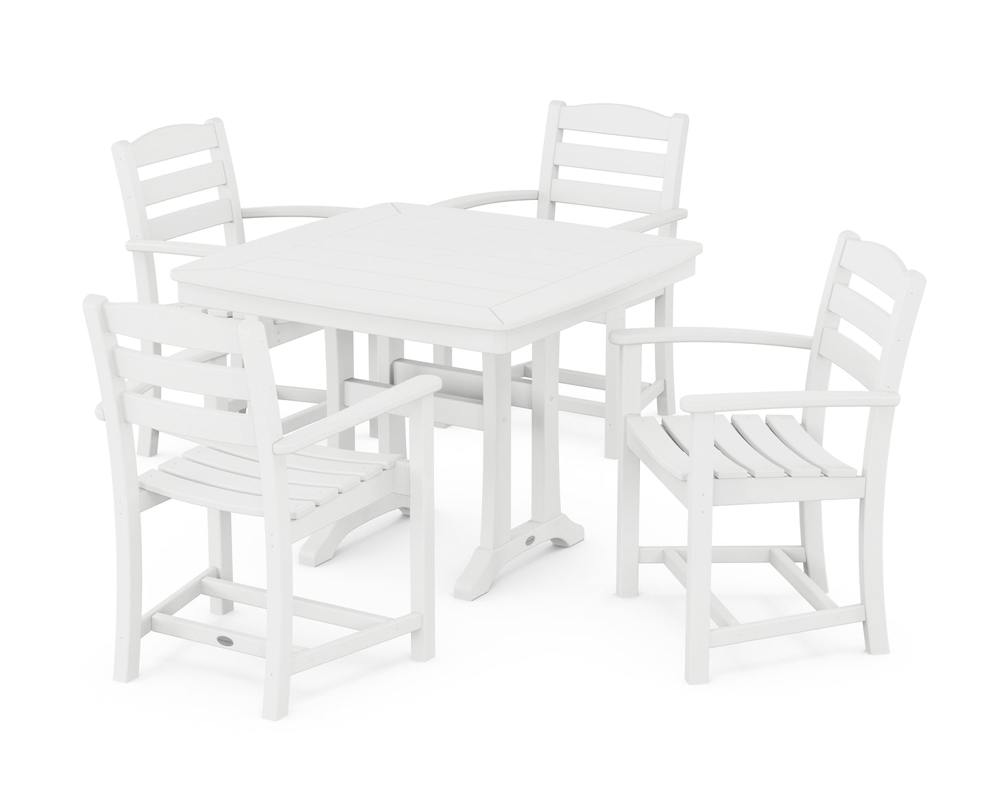 La Casa Caf‚ 5-Piece Dining Set with Trestle Legs