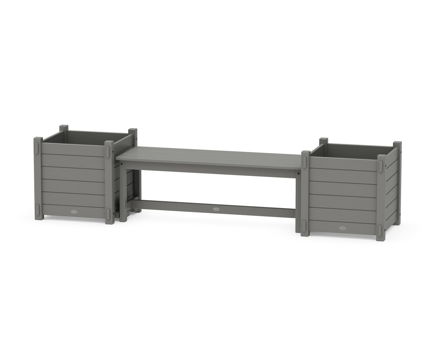 48" Nautical Straight Planter Bench Set - Large