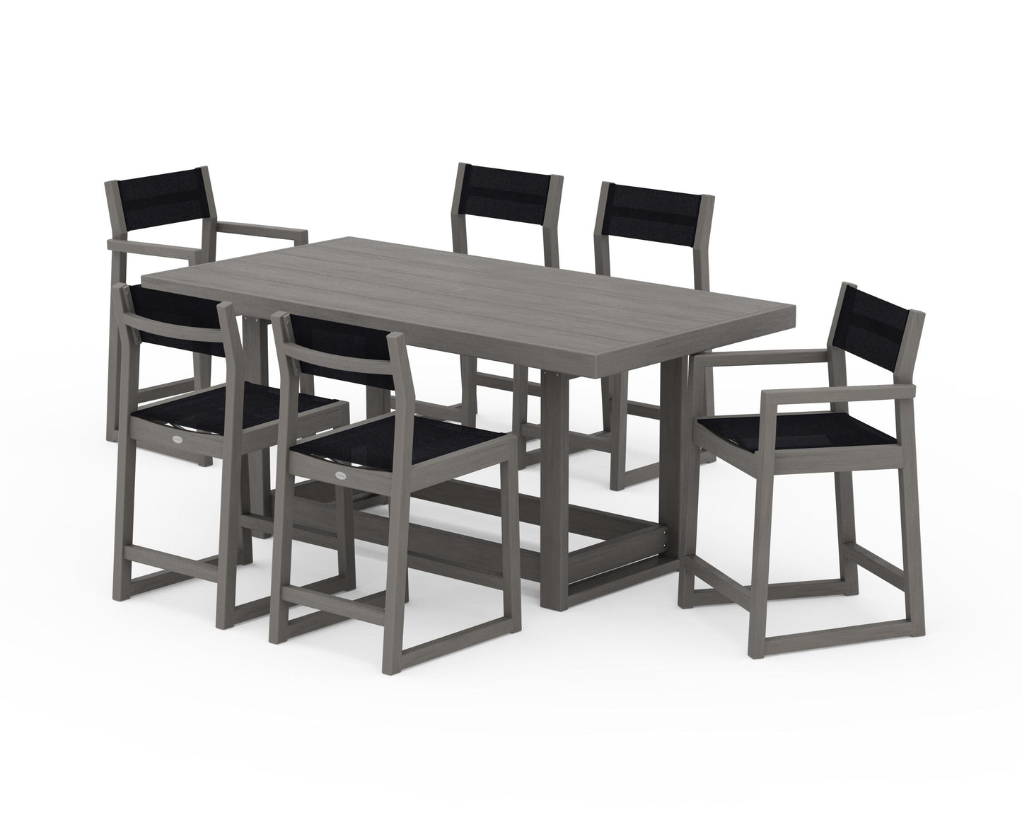 EDGE Sling 7-Piece Counter Table Set