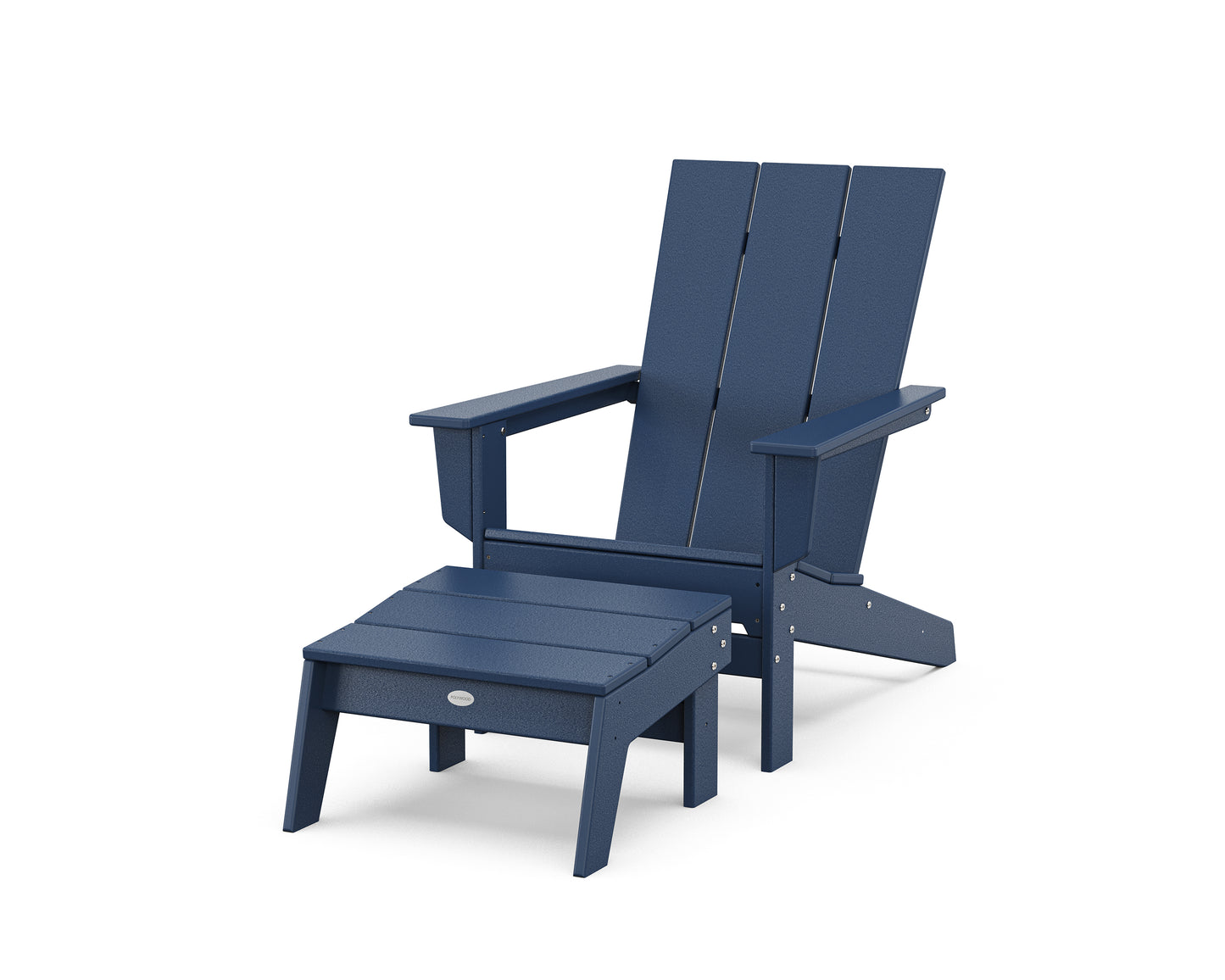 Modern Studio Adirondack Chair with Ottoman