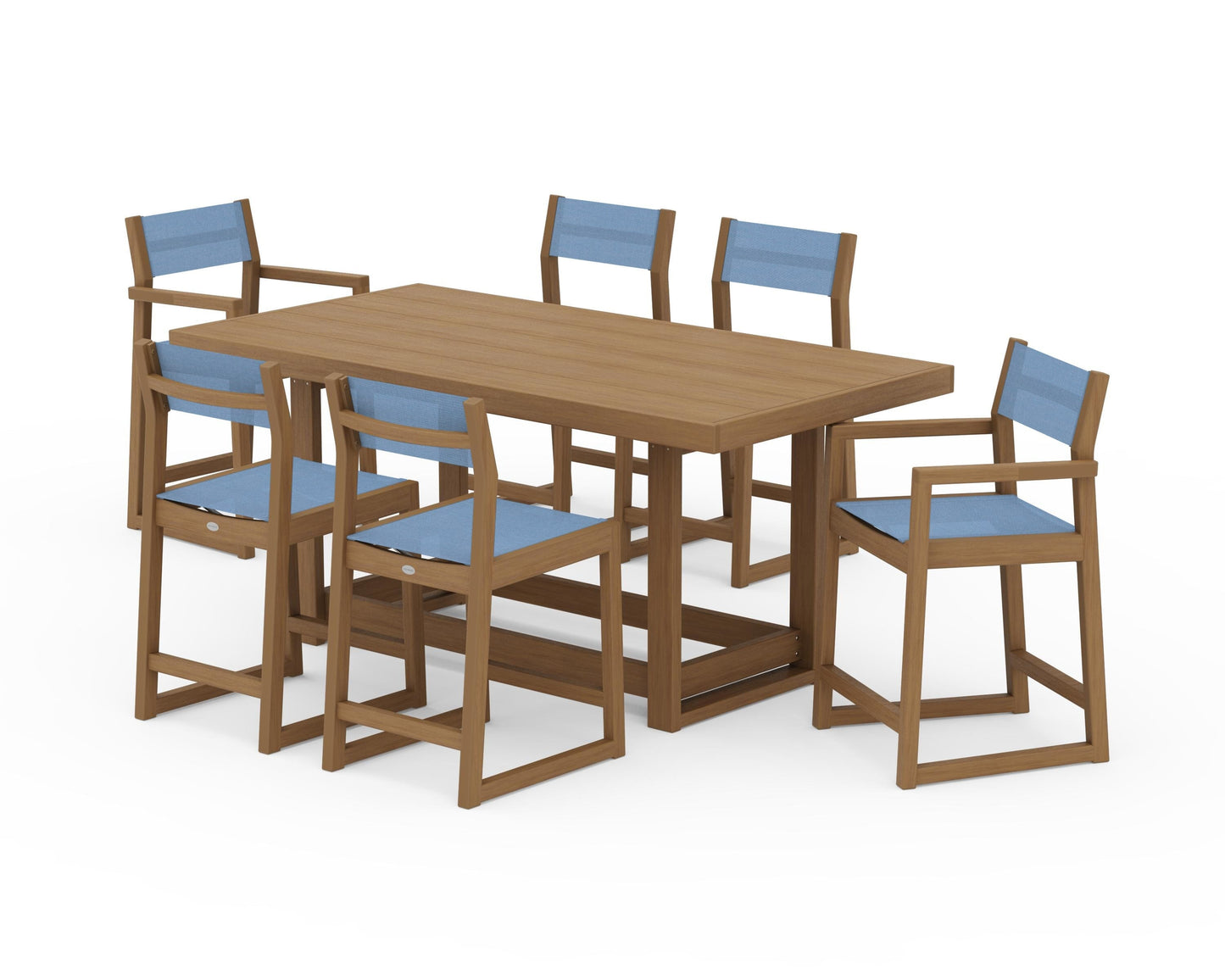 EDGE Sling 7-Piece Counter Table Set