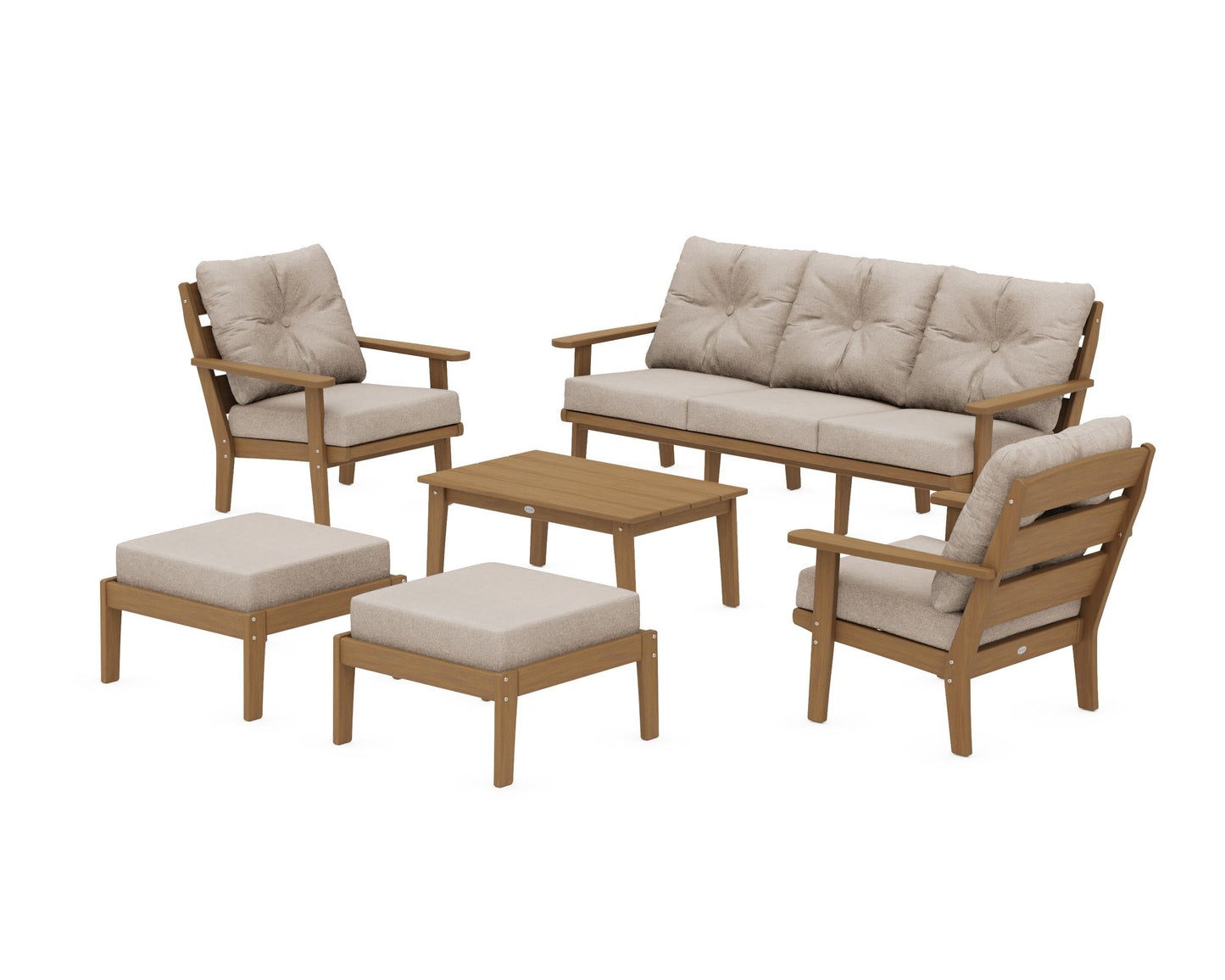 Lakeside 6-Piece Lounge Sofa Set