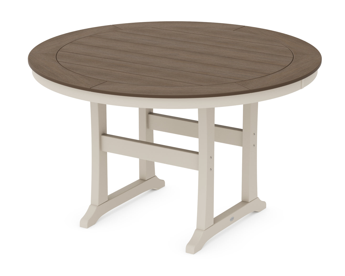 Nautical Trestle 60" Round Counter Table