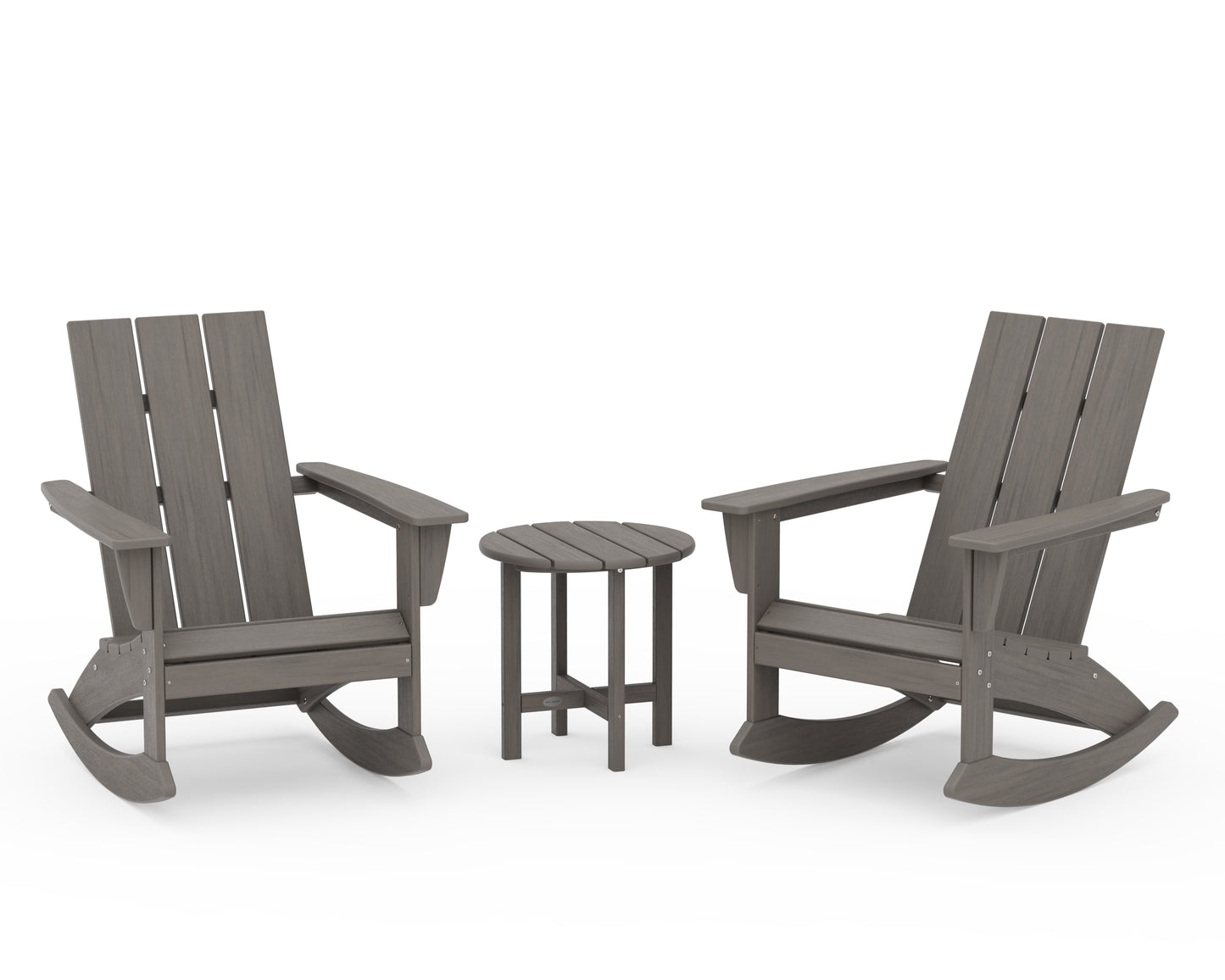 Modern 3-Piece Adirondack Rocking Chair Set