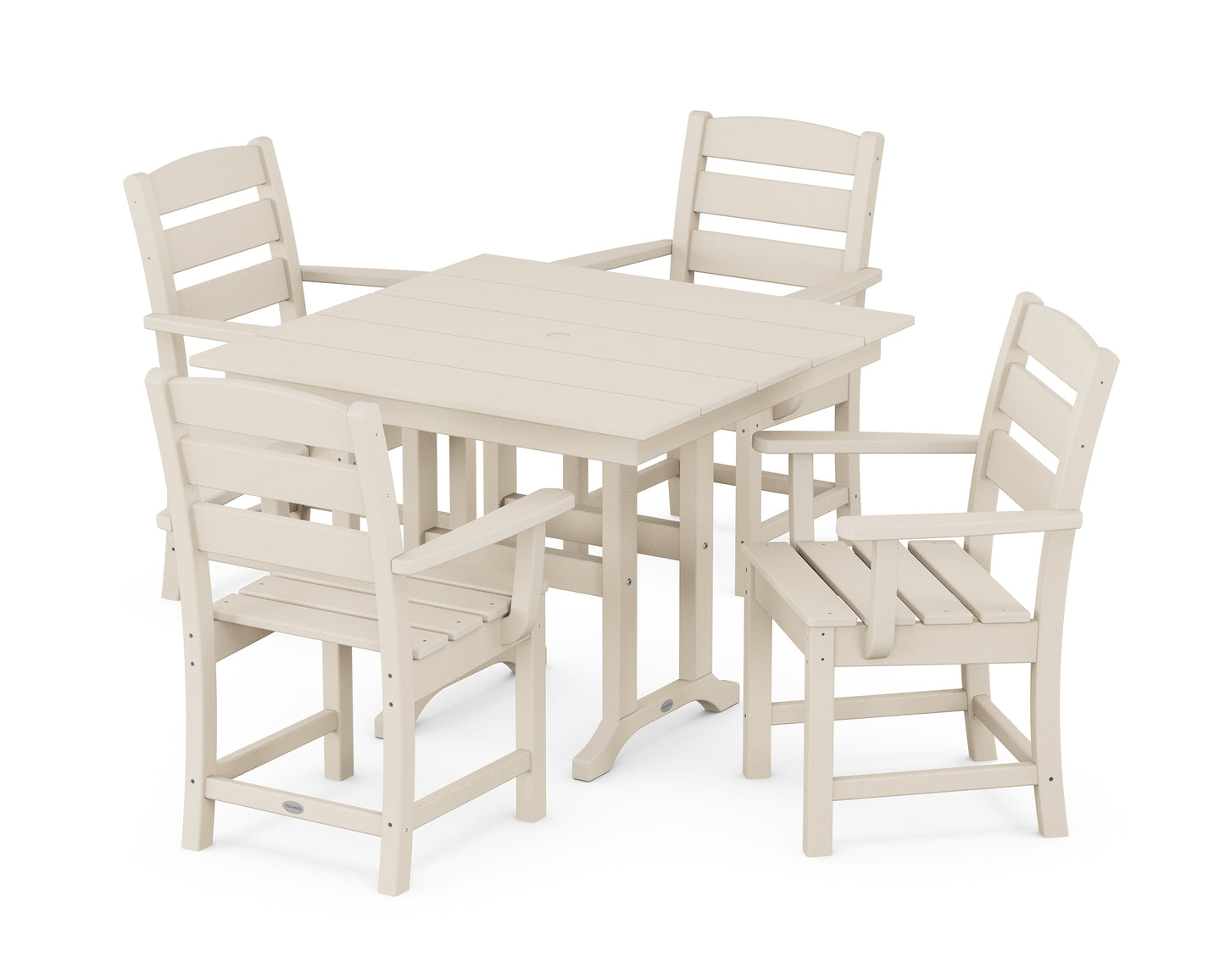 Lakeside 5-Piece Farmhouse Dining Set