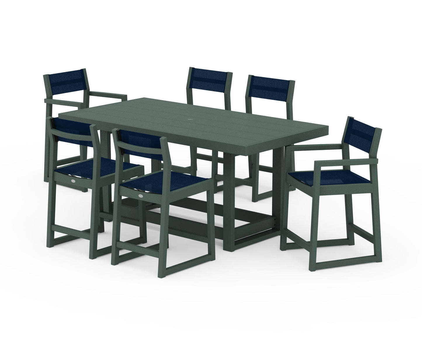 EDGE Sling 7-Piece Counter Table Set