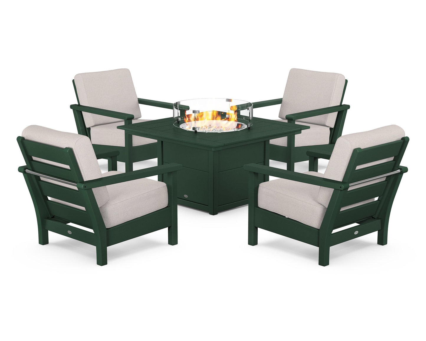 Harbour 5-Piece Conversation Set with Fire Pit Table