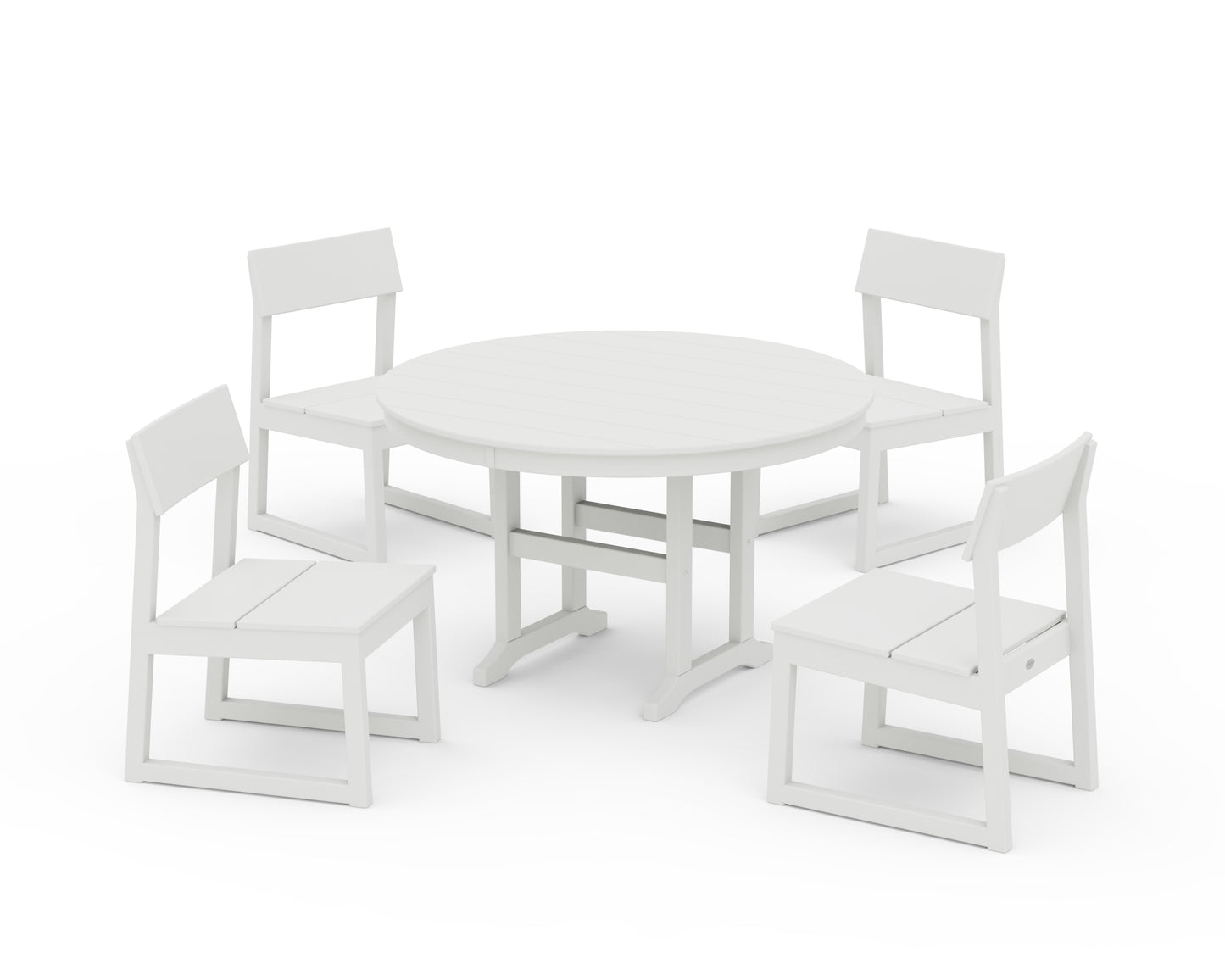 EDGE Side Chair 5-Piece Round Farmhouse Dining Set