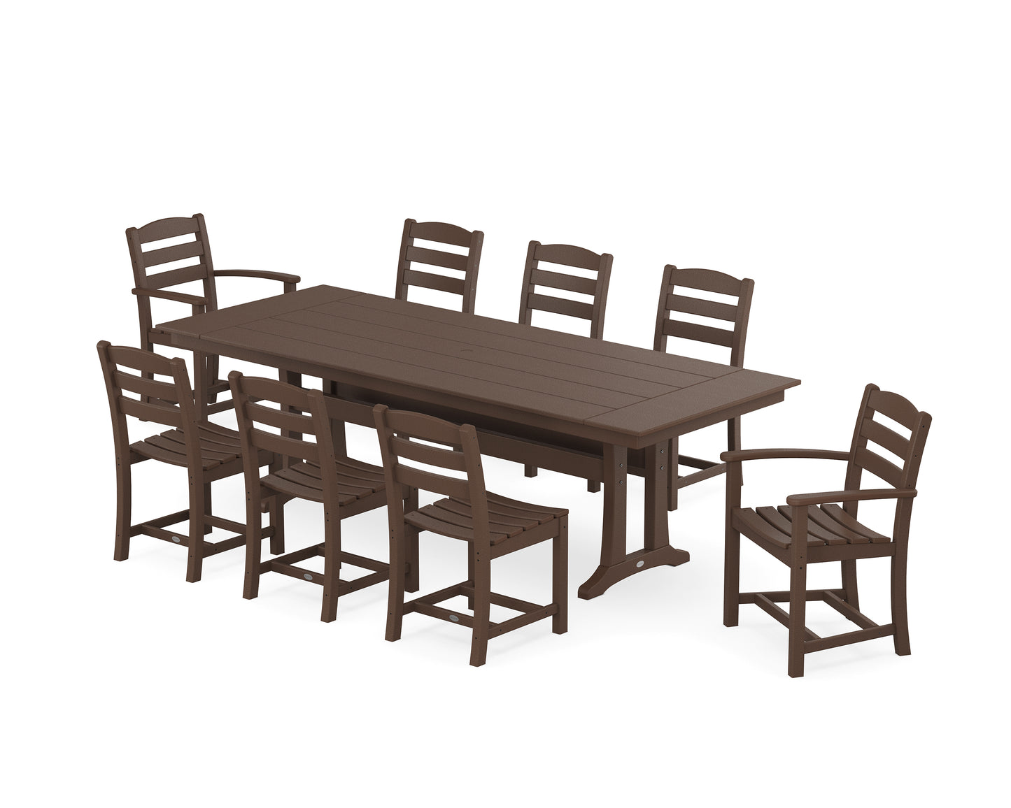 La Casa CafÃ© 9-Piece Farmhouse Dining Set with Trestle Legs