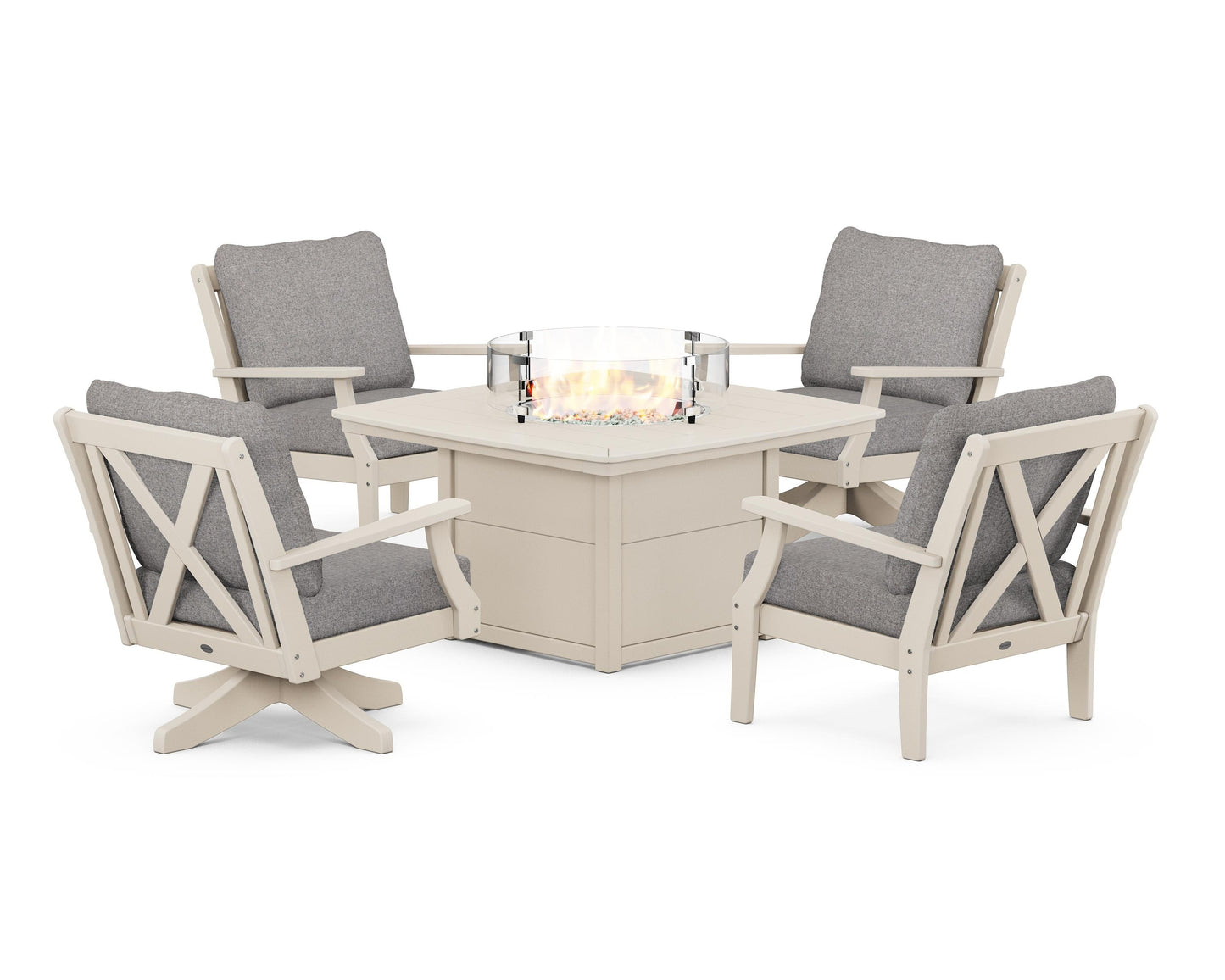 Braxton 5-Piece Deep Seating Set with Fire Table