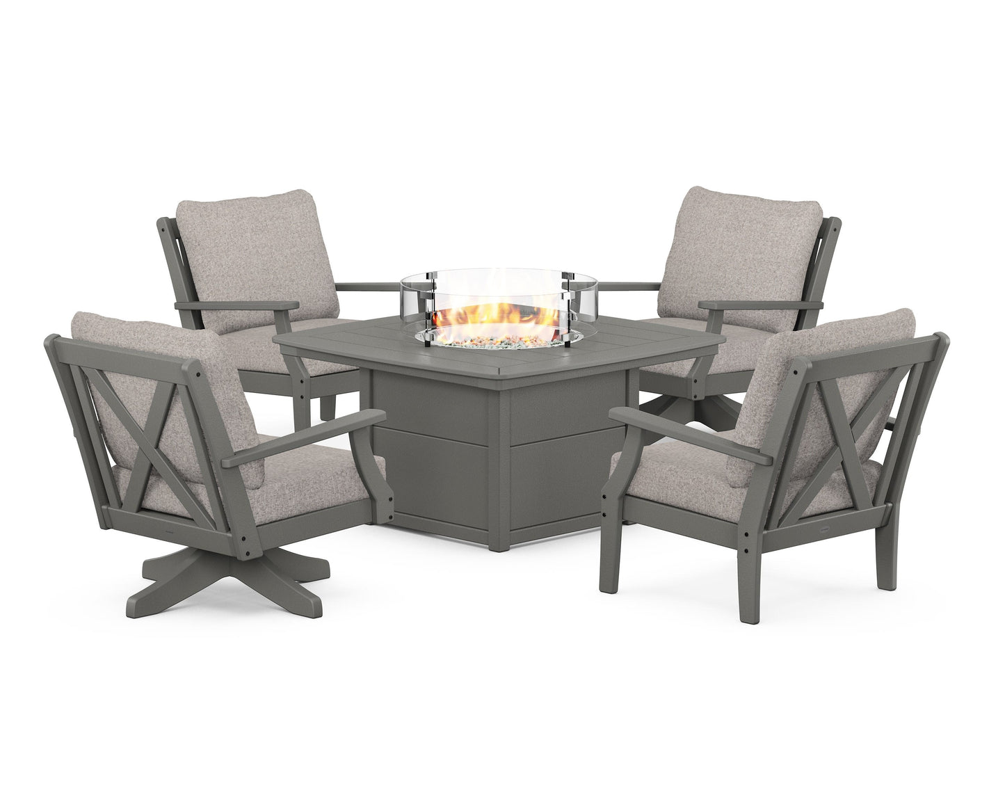 Braxton 5-Piece Deep Seating Set with Fire Table