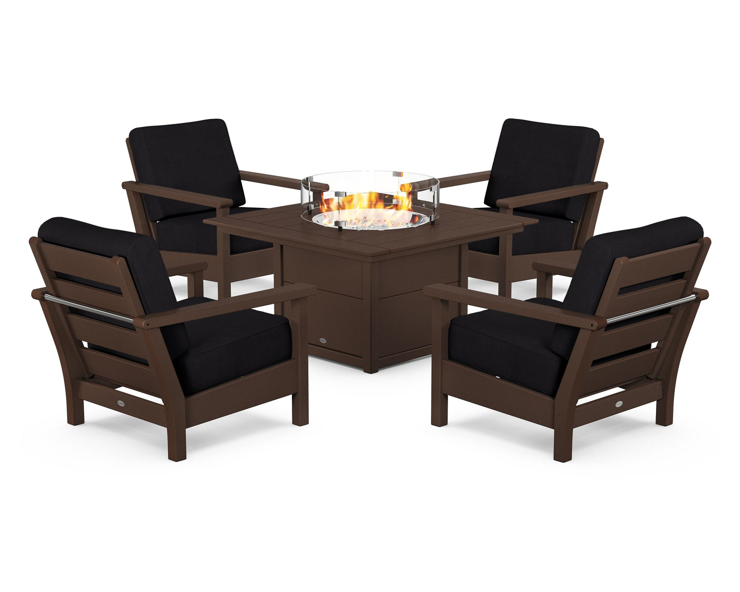 Harbour 5-Piece Conversation Set with Fire Pit Table