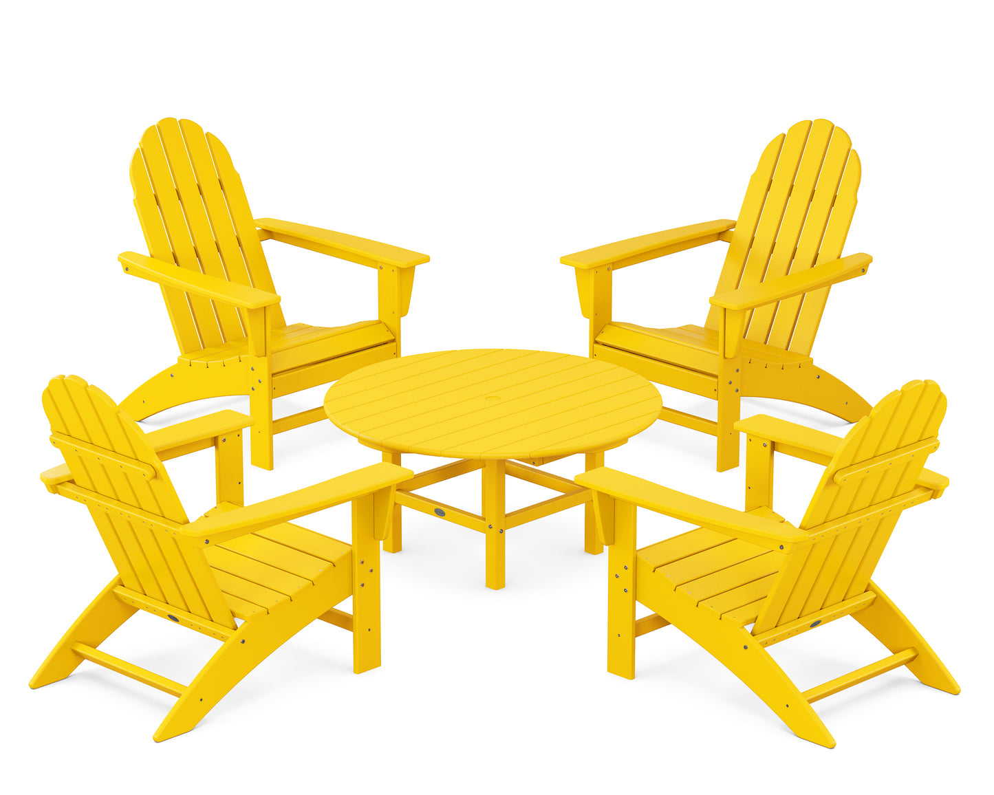 Vineyard 5-Piece Adirondack Chair Conversation Set