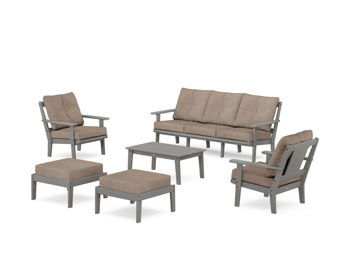 Prairie 6-Piece Lounge Sofa Set