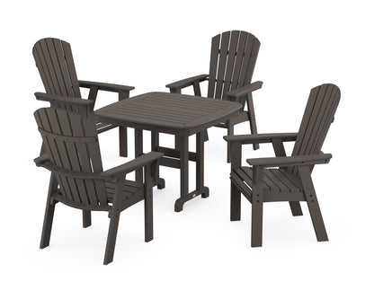 Nautical Curveback Adirondack 5-Piece Dining Set