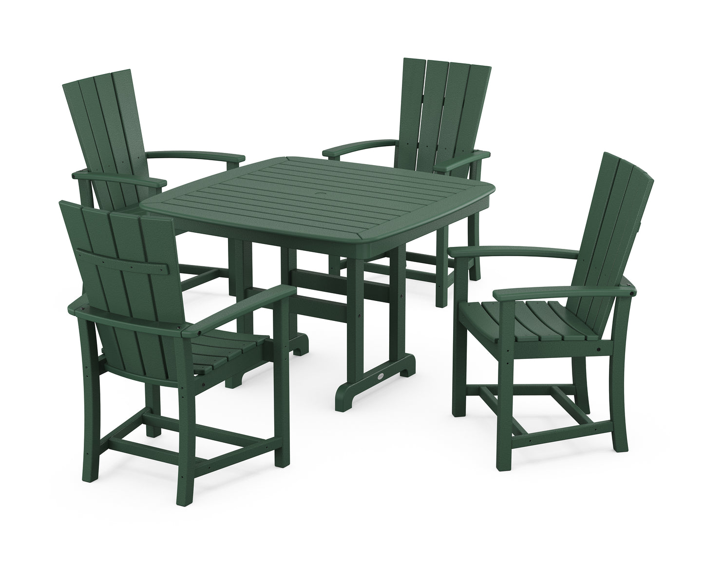 Quattro 5-Piece Dining Set with Trestle Legs