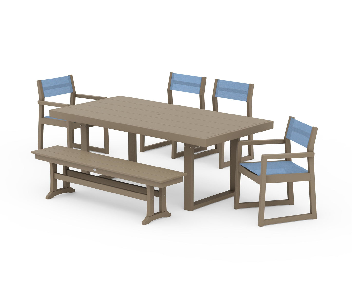 EDGE Sling 6-Piece Dining Set with Bench