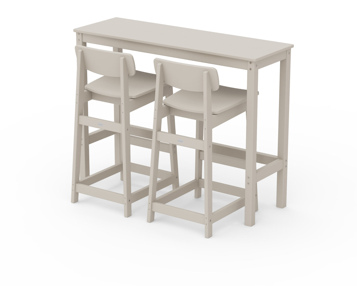 Modern Studio Urban Lowback Bar Chair 3-Piece Balcony Set