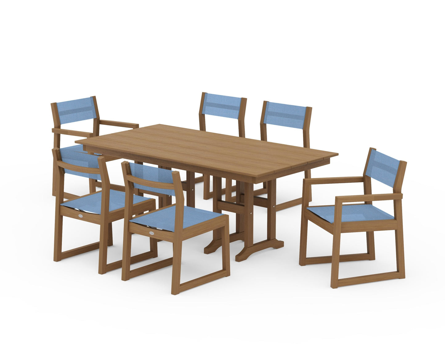 EDGE Sling 7-Piece Farmhouse Dining Set