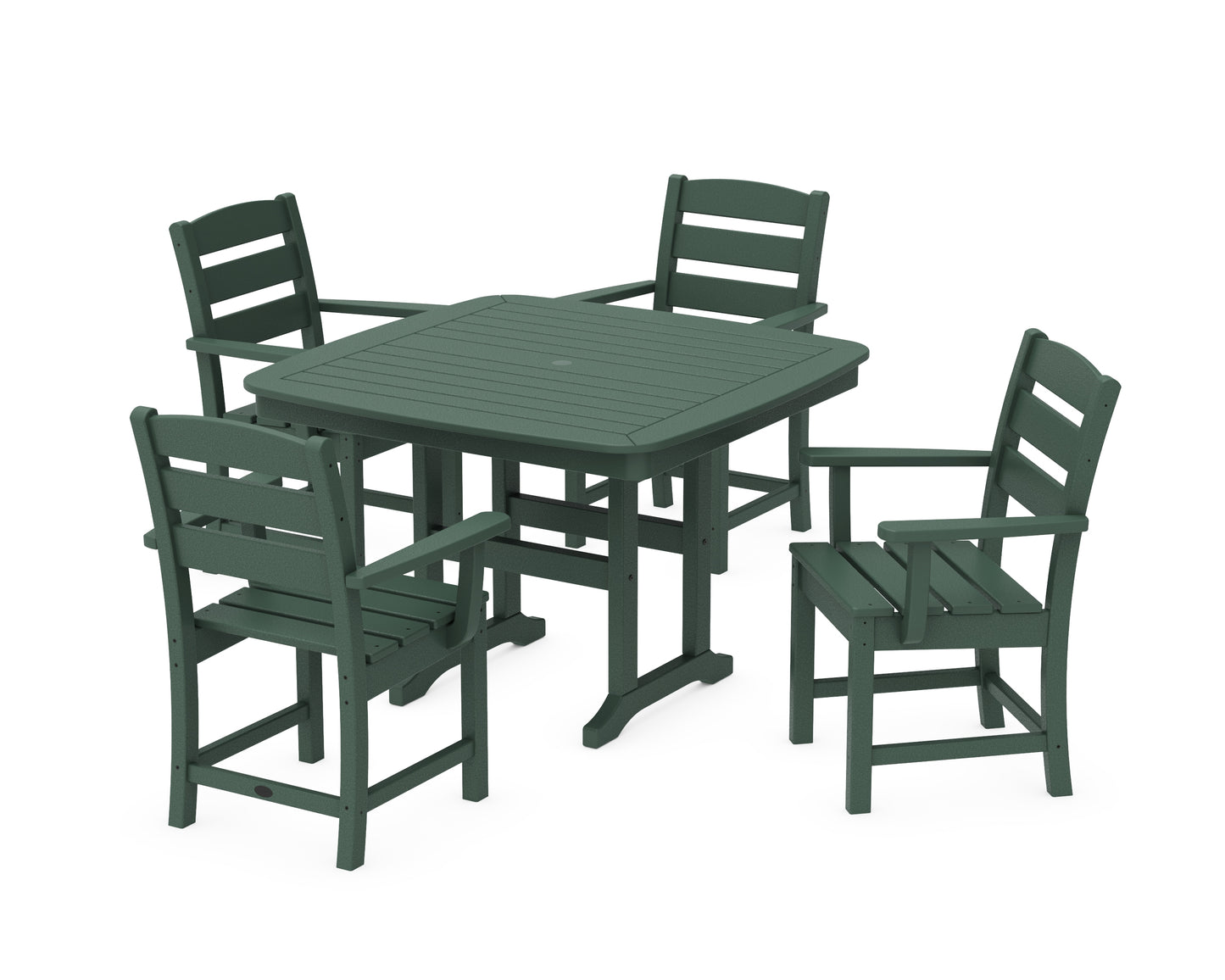 Lakeside 5-Piece Dining Set with Trestle Legs