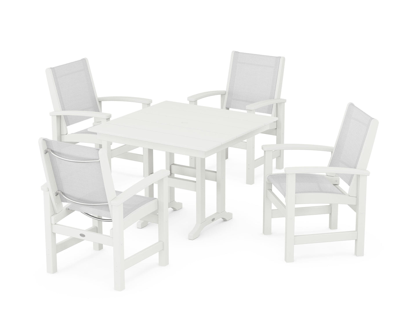 Coastal 5-Piece Farmhouse Dining Set