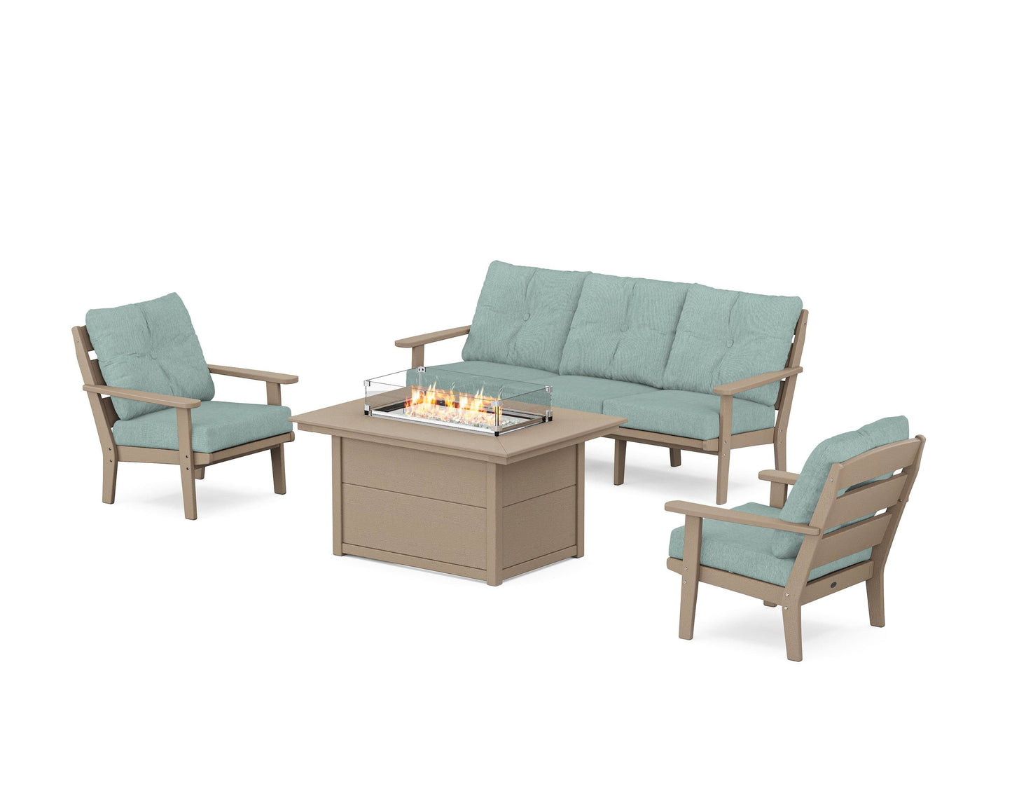 Lakeside Deep Seating Fire Pit Table Set