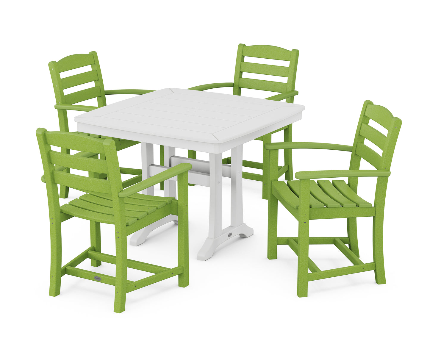 La Casa Caf‚ 5-Piece Dining Set with Trestle Legs