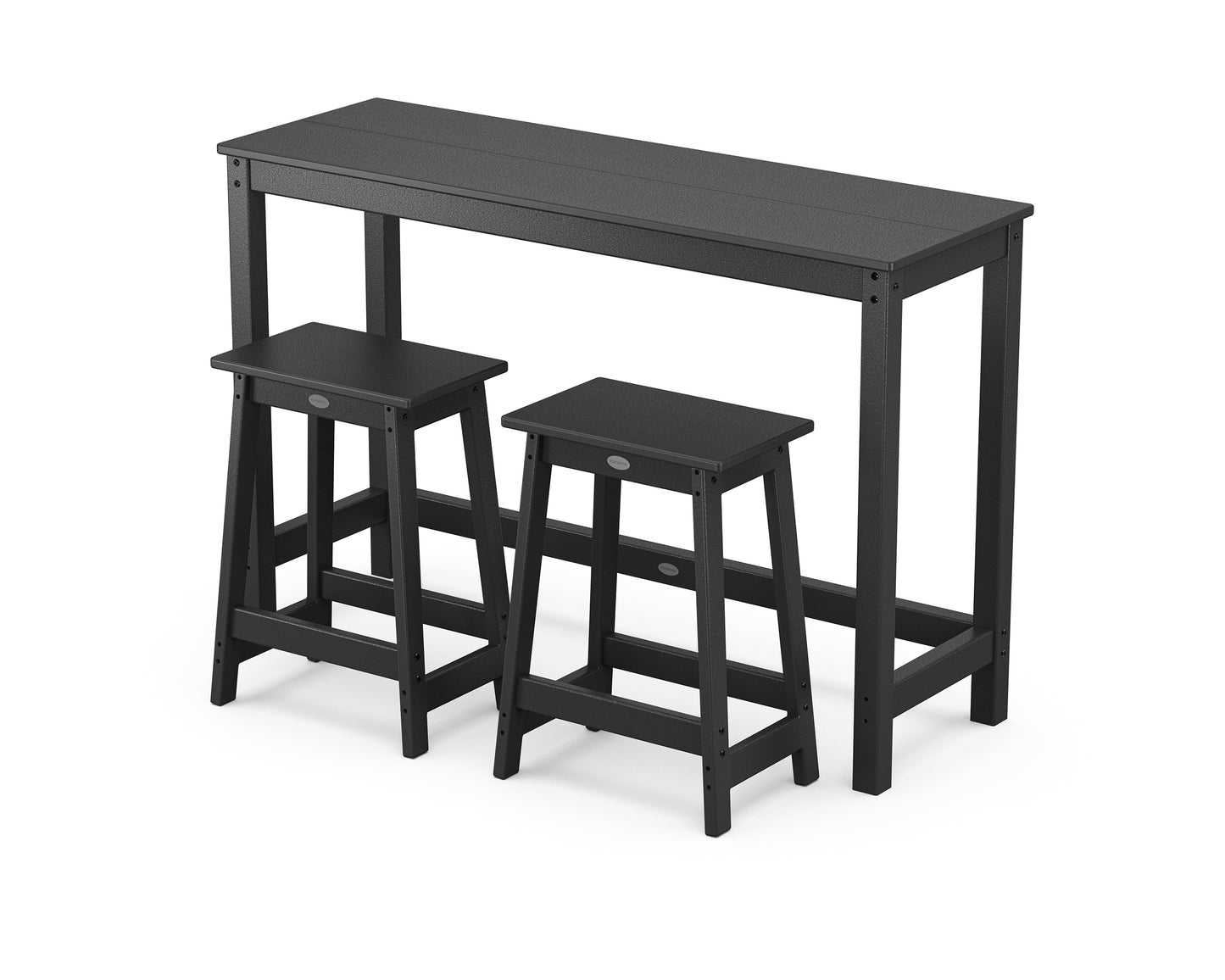 Modern Studio Stool 3-Piece Counter Balcony Set