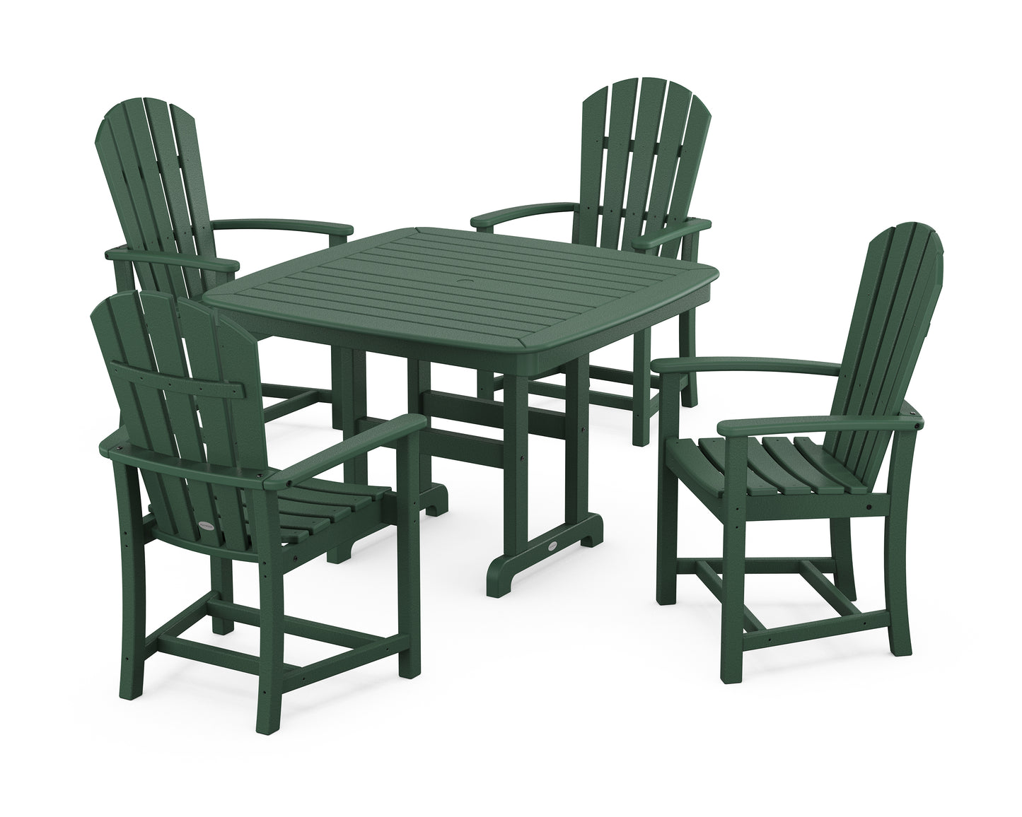 Palm Coast 5-Piece Dining Set with Trestle Legs